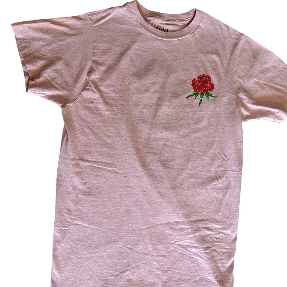 Artists Union Clothing Co Woman’s Pink Tshirt Size Small - Picture 3 of 7
